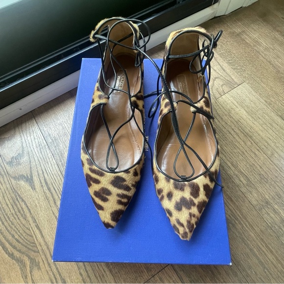 Rare Aquazzura Christy in leopard. Size 37. Box included. - Picture 3 of 7